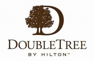 A logo of doubletree by hilton hotel.