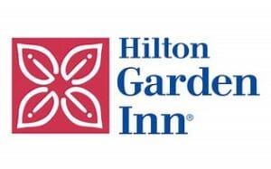 A logo of the hilton garden inn.