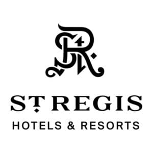 A black and white logo of st. Regis hotels & resorts